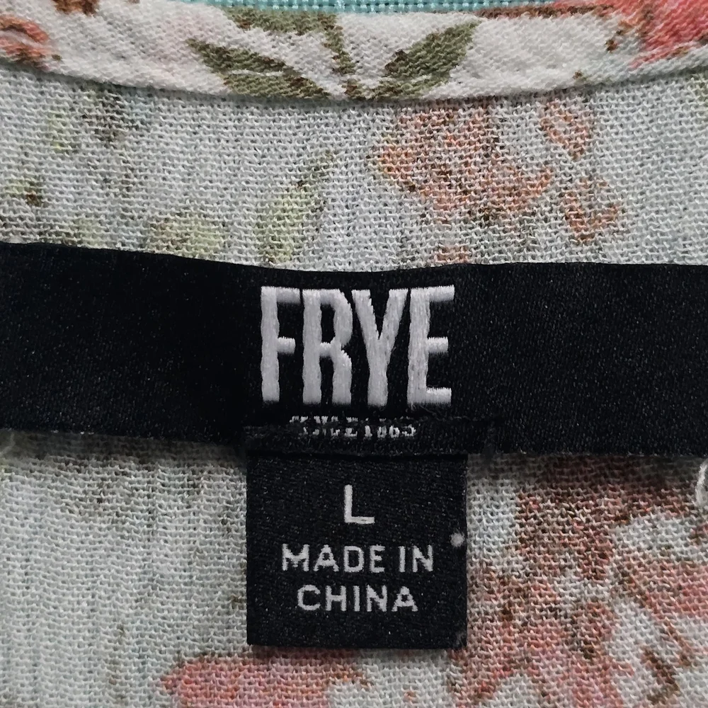 Frye Women's Summer Maxi Dress Floral Pattern Fully Lined Button Front EUC - Picture 4 of 7